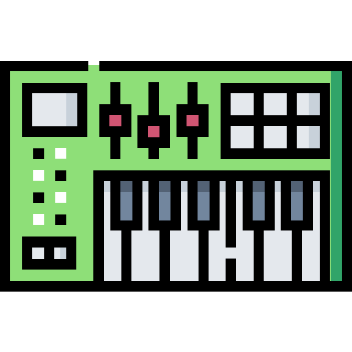 Synthesizer Detailed Straight Lineal color icon