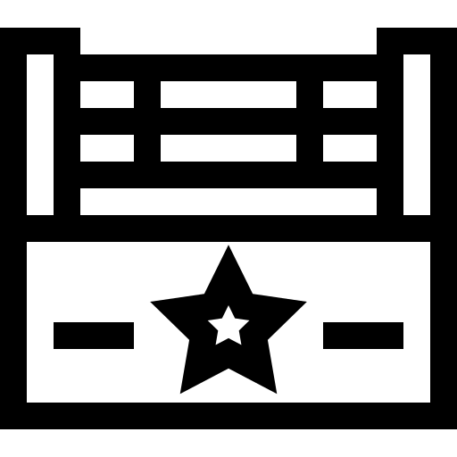 ring bokserski Basic Straight Lineal ikona