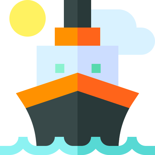 Морское путешествие Basic Straight Flat иконка