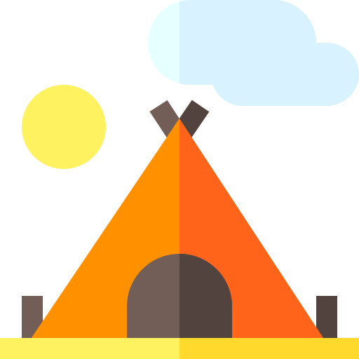 tent Basic Straight Flat icoon
