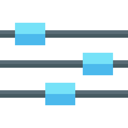 Ajustes Basic Straight Flat icono