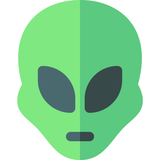 Alien Basic Rounded Flat Ícone