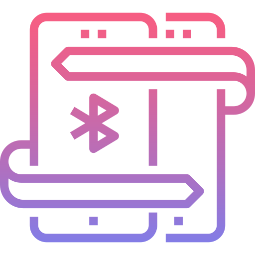 bluetooth Nhor Phai Lineal Gradient Ícone
