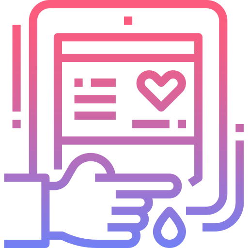 Blood test Nhor Phai Lineal Gradient icon