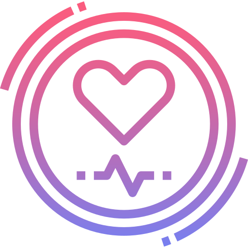 Heart rate Nhor Phai Lineal Gradient icon