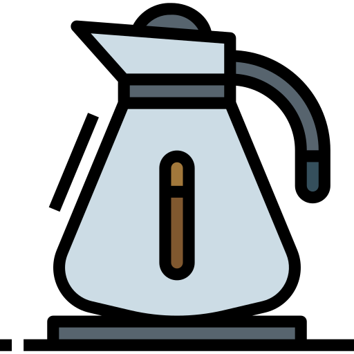 Coffee pot Nhor Phai Lineal Color icon