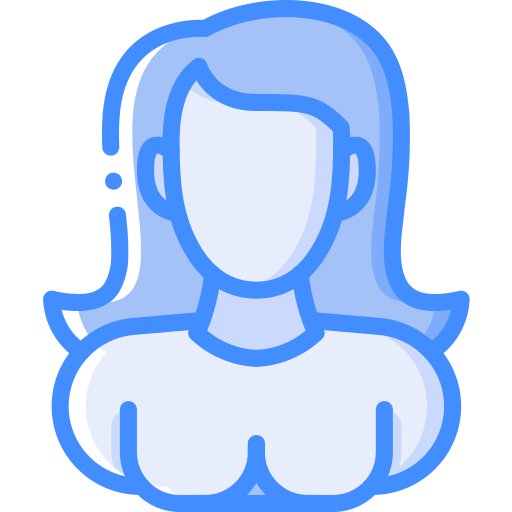 weiblich Basic Miscellany Blue icon