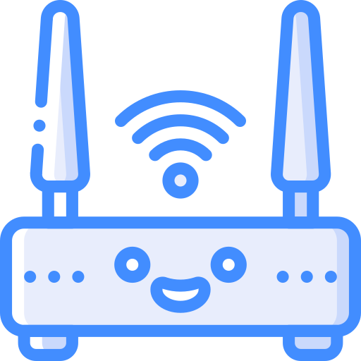router Basic Miscellany Blue icon