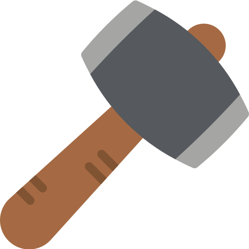 hammer Basic Miscellany Flat icon