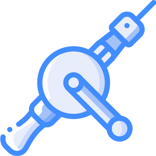 Hand drill Basic Miscellany Blue icon