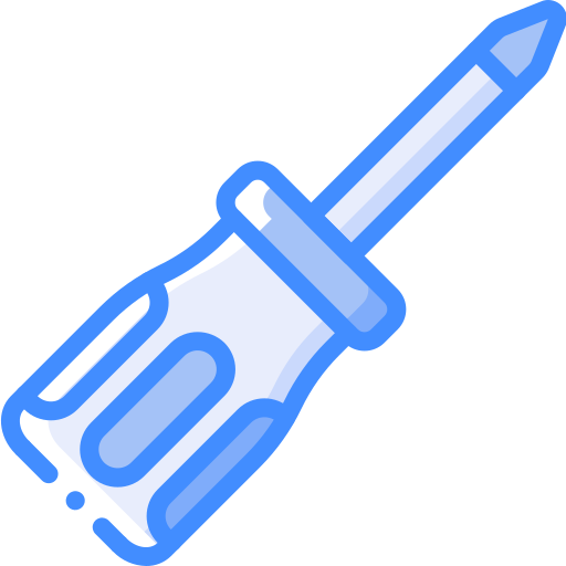 Screwdriver Basic Miscellany Blue icon
