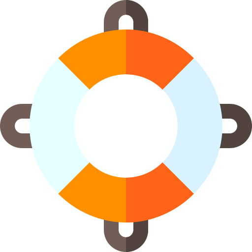 reddingsboei Basic Rounded Flat icoon