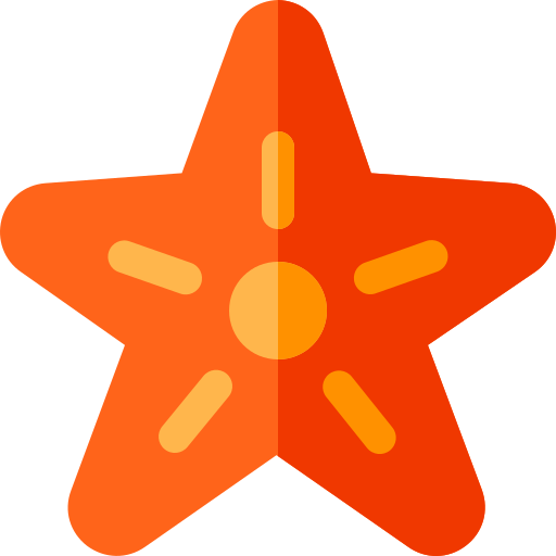 Starfish Basic Rounded Flat icon