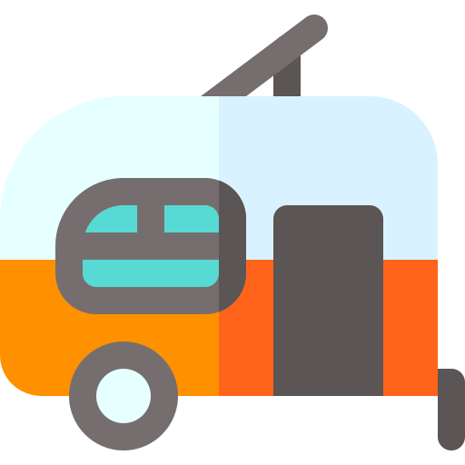 Caravan Basic Rounded Flat icon