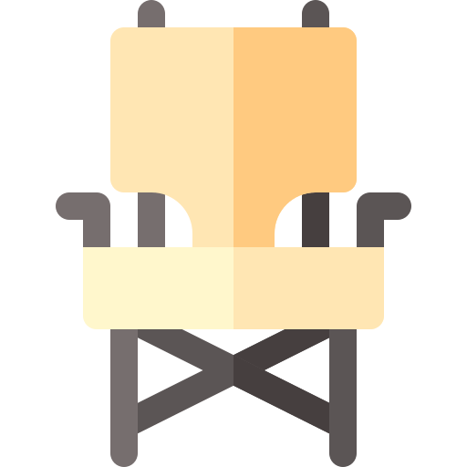 silla de camping Basic Rounded Flat icono