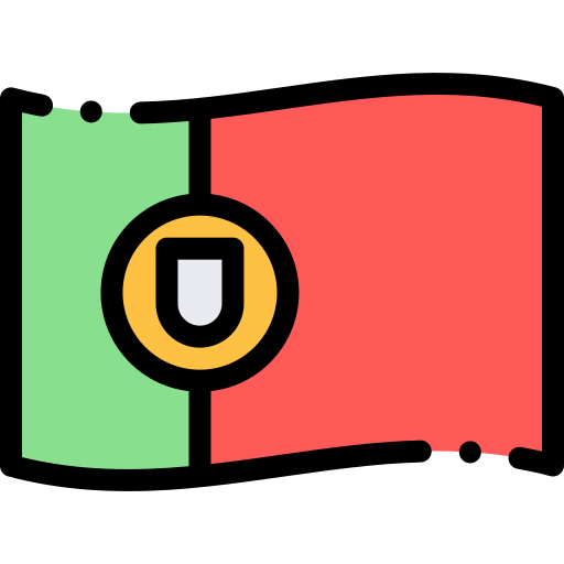 Portugal Detailed Rounded Lineal color icon