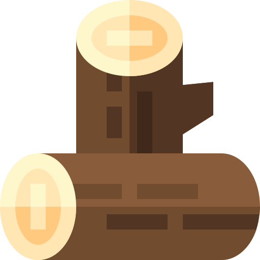 Log Basic Straight Flat icono