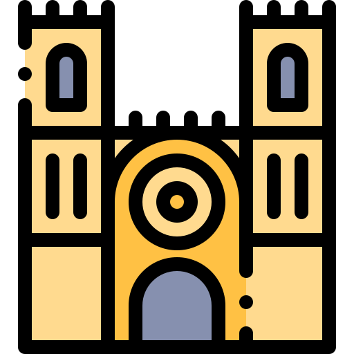 igreja de santa luzia Detailed Rounded Lineal color icon