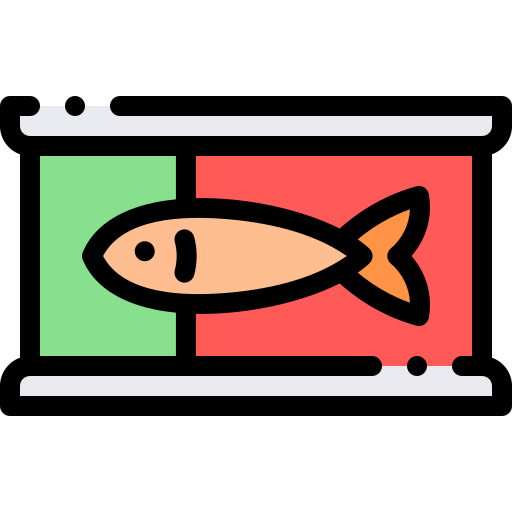 Sardinas Detailed Rounded Lineal color icono