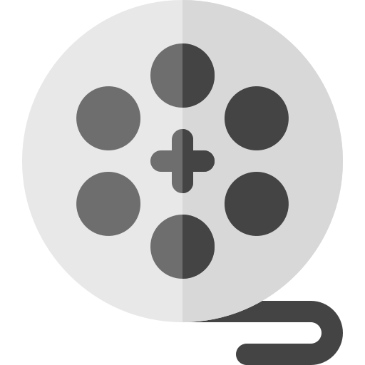 Film roll Basic Rounded Flat icon