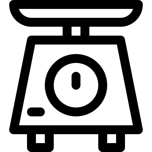 peso Basic Rounded Lineal icona