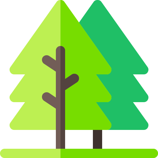 Pine Basic Rounded Flat icon