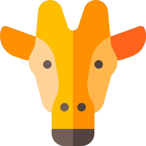 Żyrafa Basic Rounded Flat ikona