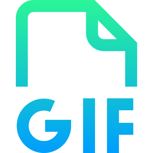 gif Super Basic Straight Gradient icon