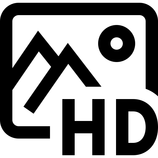 hd Super Basic Straight Outline icono