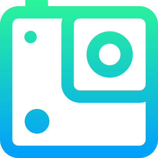 action-kamera Super Basic Straight Gradient icon