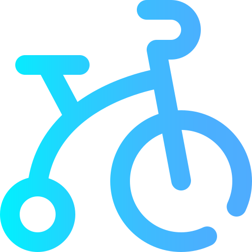 Tricycle Super Basic Omission Gradient icon