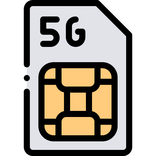 simカード Detailed Rounded Lineal color icon