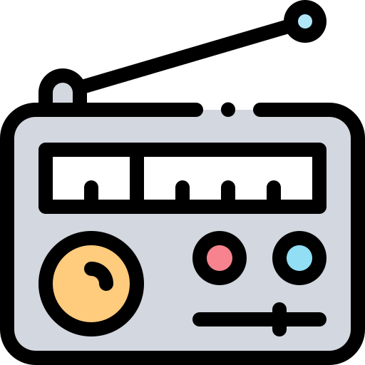 Radio Detailed Rounded Lineal color icon