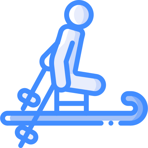 Skiing Basic Miscellany Blue icon