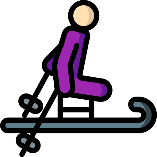 Skiing Basic Miscellany Lineal Color icon
