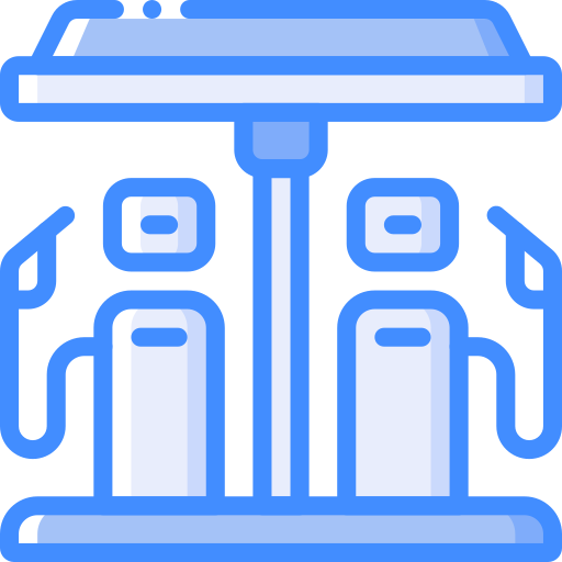 ガソリンスタンド Basic Miscellany Blue icon