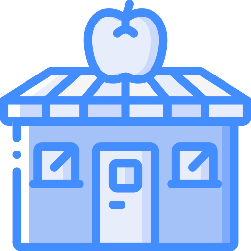 Fruit shop Basic Miscellany Blue icon