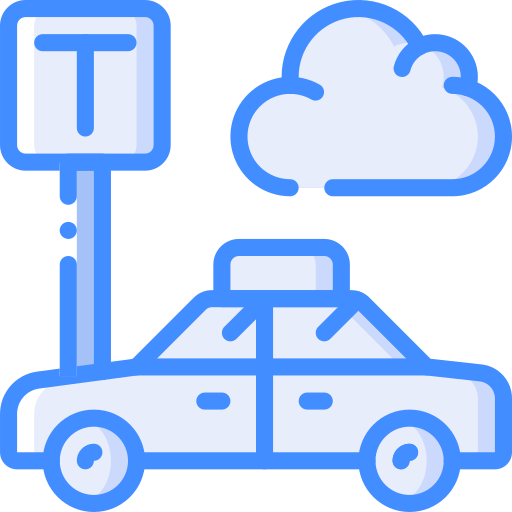 taxi Basic Miscellany Blue icon