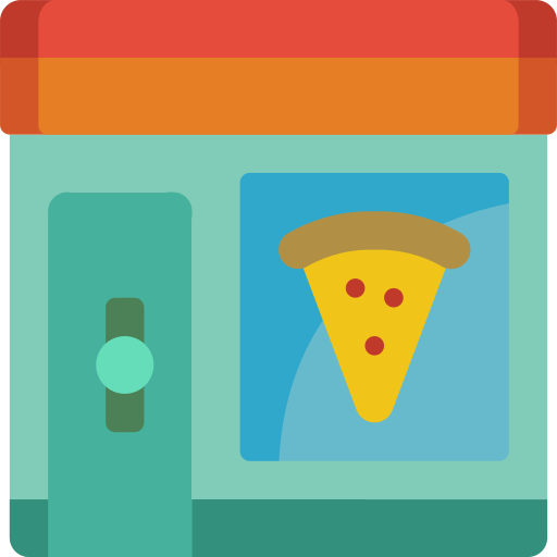 pizza laden Basic Miscellany Flat icon