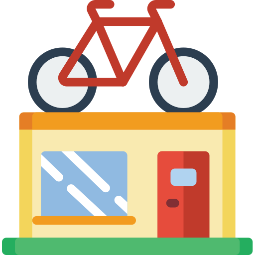 Bike shop Basic Miscellany Flat icon