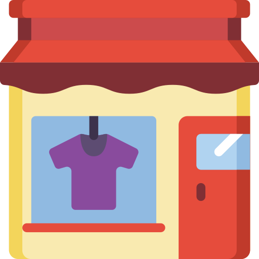 tienda de ropa Basic Miscellany Flat icono