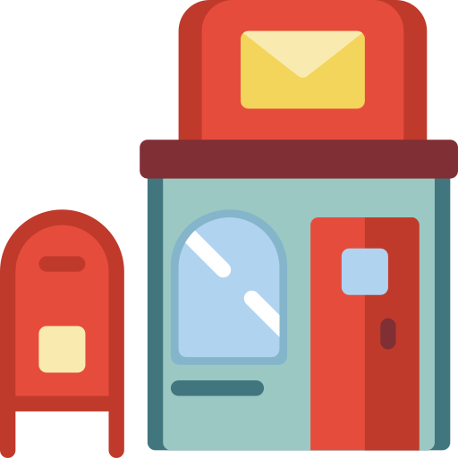 Oficina de correos Basic Miscellany Flat icono