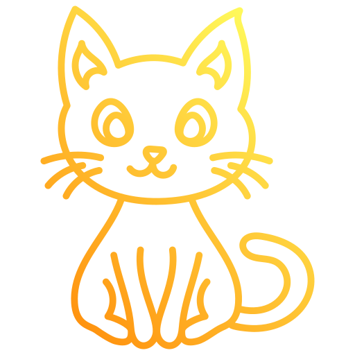 gato Generic gradient outline icono