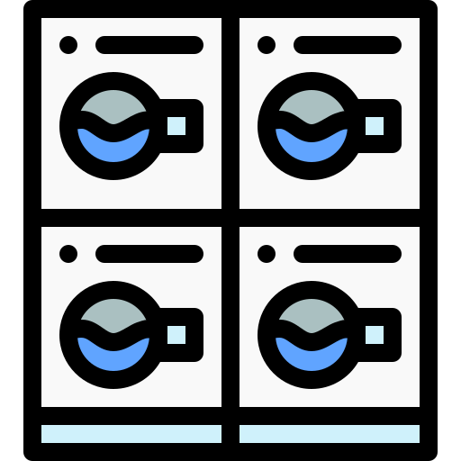 洗濯室 Detailed Rounded Lineal color icon