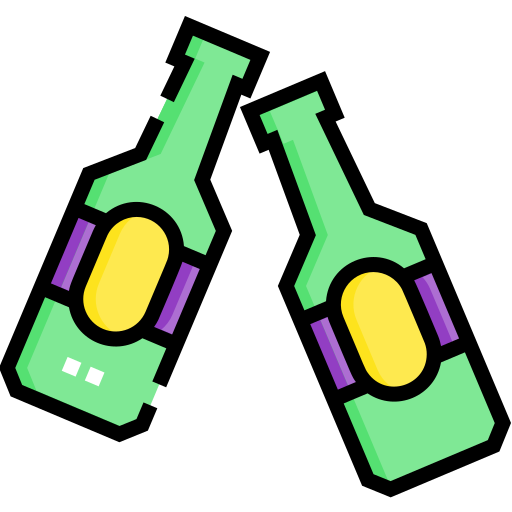 Bebidas Detailed Straight Lineal color icono