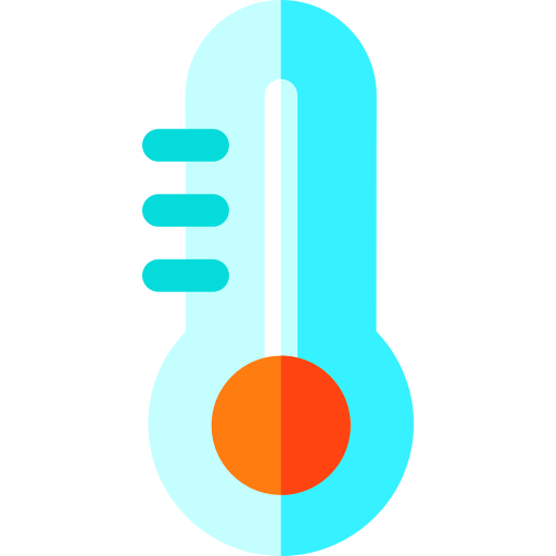 temperatura Basic Rounded Flat icona
