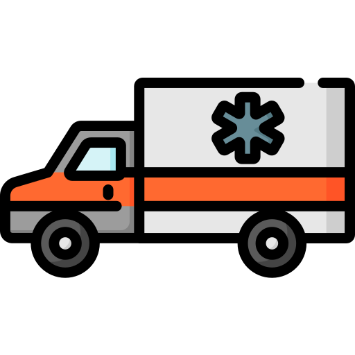 Ambulancia Special Lineal color icono