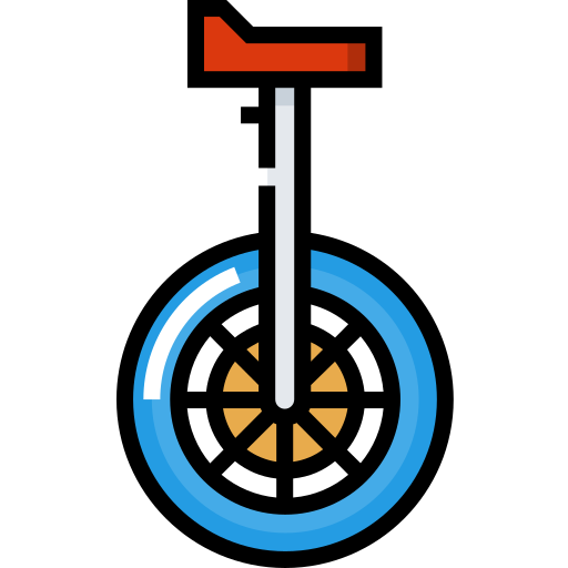monocykl Detailed Straight Lineal color ikona