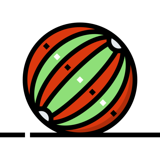 Мяч Detailed Straight Lineal color иконка