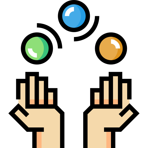 piłka do żonglowania Detailed Straight Lineal color ikona